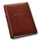 Gallery Leather Large Address Book with Alphabetical Tabs up to 480 records, Leather Notebook Hardcover, Telephone and Address Books - 9x7,